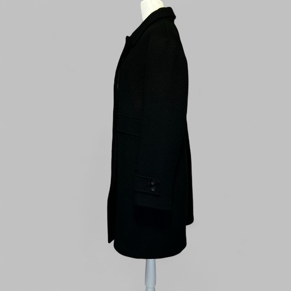 New York & Company Black Wool Blend Coat Women’s Size 16 - Picture 4 of 8
